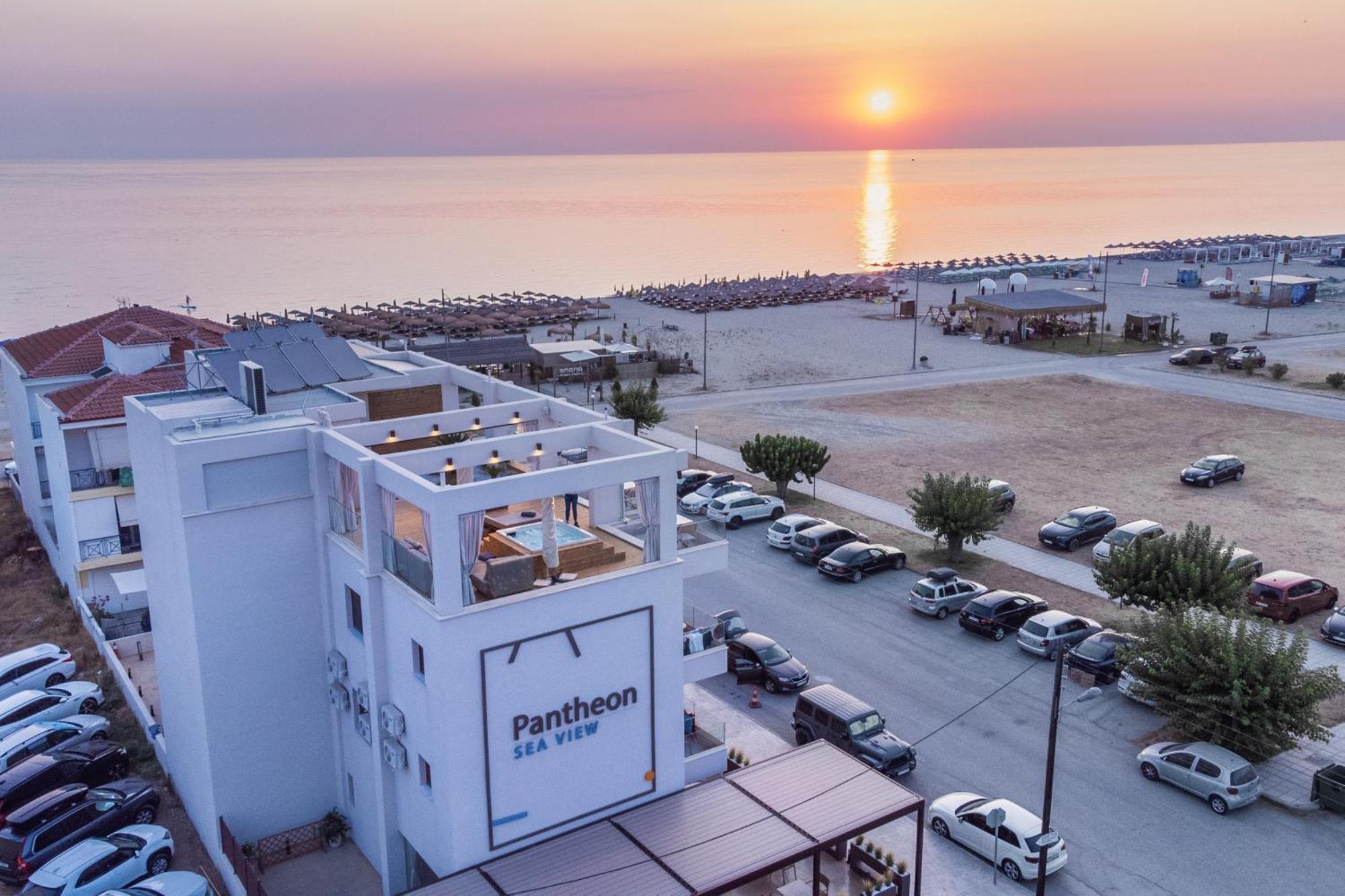 Aparthotel Pantheon Sea View Neoi Poroi Esterno foto